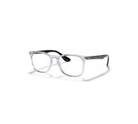 Ray-Ban Eyeglasses Unisex Rb7074 Optics - Shiny Black Frame Clear Lenses 50-18