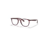 Ray-Ban Eyeglasses Unisex Rb7159 Optics - Bordeaux Frame Clear Lenses Polarized 50-20