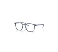 Ray-Ban Eyeglasses Unisex Rb7185 Optics - Transparent Blue Frame Clear Lenses Polarized 50-18