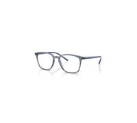 Ray-Ban Eyeglasses Unisex Rb7185 Optics - Transparent Blue Frame Clear Lenses Polarized 52-18