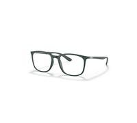 Ray-Ban Eyeglasses Unisex Rb7199 Optics - Green Frame Clear Lenses 52-18
