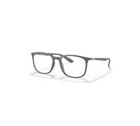 Ray-Ban Eyeglasses Unisex Rb7199 Optics - Grey Frame Clear Lenses 54-18