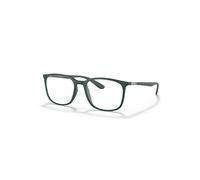 Ray-Ban Eyeglasses Unisex Rb7199 Optics Liteforce - Green Frame Clear Lenses 56-18