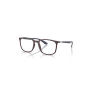 Ray-Ban Eyeglasses Unisex Rb7199 Optics Liteforce - Matte Dark Blue Frame Clear Lenses Polarized 52-18