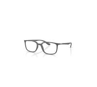 Ray-Ban Eyeglasses Unisex Rb7208 Optics - Grey Frame Clear Lenses Polarized 54-18