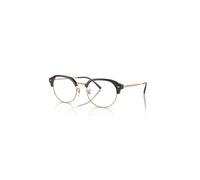 Ray-Ban Eyeglasses Unisex Rb7229 Optics - Rose Gold Frame Clear Lenses Polarized 53-20