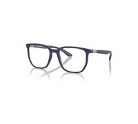 Ray-Ban Eyeglasses Unisex Rb7235 Optics - Sand Blue Frame Clear Lenses Polarized 55-19