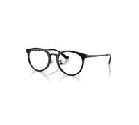 Ray-Ban Eyeglasses Unisex Rb7266d Optics - Black Frame Clear Lenses Polarized 49-20