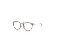 Ray-Ban Eyeglasses Unisex Rb7266d Optics - Silver Frame Clear Lenses Polarized 49-20
