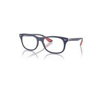Ray-Ban Eyeglasses Unisex Rb7307m Optics Scuderia Ferrari Collection - Blue Frame Clear Lenses Polarized 52-17