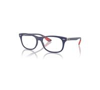 Ray-Ban Eyeglasses Unisex Rb7307m Optics Scuderia Ferrari Collection - Blue Frame Clear Lenses Polarized 55-17