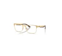 Ray-Ban Eyeglasses Unisex Rb7550 Optics - Arista Gold Frame Clear Lenses Polarized 55-18