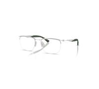 Ray-Ban Eyeglasses Unisex Rb7552 Optics - Silver Frame Clear Lenses Polarized 52-19