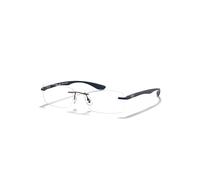 Ray-Ban Eyeglasses Unisex Rb8724 Optics - Sand Blue Frame Clear Lenses 56-17