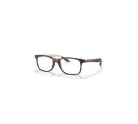Ray-Ban Eyeglasses Unisex Rb8903 Optics - Brown Frame Clear Lenses Polarized 55-18