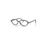 Ray-Ban Eyeglasses Unisex Romy Optics Bio-based - Dark Grey Havana Frame Clear Lenses Polarized 52-16