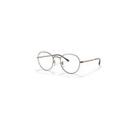 Ray-Ban Eyeglasses Unisex Round Metal Optics II - Antique Copper Frame Clear Lenses 49-20