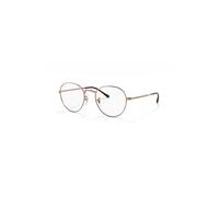 Ray-Ban Eyeglasses Unisex Round Metal Optics II - Bronze-copper Frame Clear Lenses Polarized 51-20