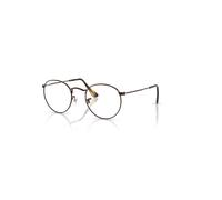 Ray-Ban Eyeglasses Unisex Round Optics Limited - Brown Frame Clear Lenses 50-21
