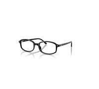 Ray-Ban Eyeglasses Unisex Sam Optics - Black Frame Clear Lenses Polarized 52-19