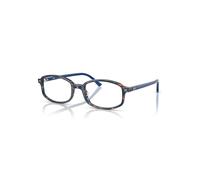 Ray-Ban Eyeglasses Unisex Sam Optics - Transparent Blue Frame Clear Lenses Polarized 52-19