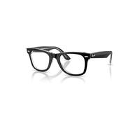Ray-Ban Eyeglasses Unisex Wayfarer Ease Optics - Black On Transparent Frame Clear Lenses Polarized 50-22