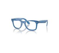 Ray-Ban Eyeglasses Unisex Wayfarer Ease Optics Change - Photo Striped Blue Frame Clear Lenses Polarized 50-22