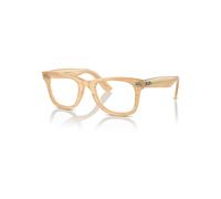 Ray-Ban Eyeglasses Unisex Wayfarer Ease Optics Change - Photo Striped Brown Frame Clear Lenses Polarized 50-22