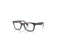 Ray-Ban Eyeglasses Unisex Wayfarer Ease Optics - Dark Havana On Multicolour Frame Clear Lenses Polarized 50-22
