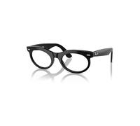 Ray-Ban Eyeglasses Unisex Wayfarer Oval Optics - Black Frame Clear Lenses Polarized 50-22