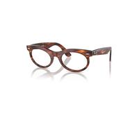 Ray-Ban Eyeglasses Unisex Wayfarer Oval Optics - Striped Havana Frame Clear Lenses Polarized 53-22