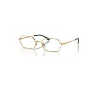 Ray-Ban Eyeglasses Unisex Yevi Optics - Arista Gold Frame Clear Lenses Polarized 56-18