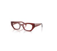 Ray-Ban Eyeglasses Unisex Zena Optics Bio-based - Shiny Rusty Brown Frame Clear Lenses Polarized 49-22