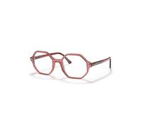 Ray-Ban Eyeglasses Woman Britt Optics - Striped Pink Havana Frame Clear Lenses Polarized 52-20