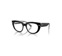 Ray-Ban Eyeglasses Woman Doreen Optics - Black On Transparent Frame Clear Lenses Polarized 48-19