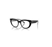 Ray-Ban Eyeglasses Woman Doreen Optics - Black On Transparent Frame Clear Lenses Polarized 50-19
