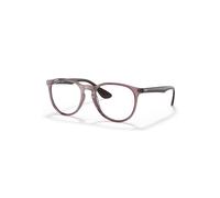Ray-Ban Eyeglasses Woman Erika Optics - Brown Frame Clear Lenses 51-18