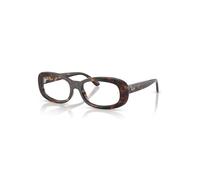 Ray-Ban Eyeglasses Woman Rb2221v Optics - Havana Frame Clear Lenses Polarized 51-18