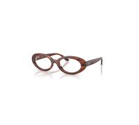 Ray-Ban Eyeglasses Woman Rb2223v Optics - Striped Havana Frame Clear Lenses Polarized 54-19