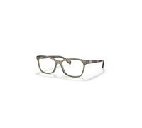 Ray-Ban Eyeglasses Woman Rb5362 Optics - Striped Havana Frame Clear Lenses Polarized 54-17