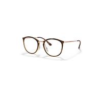 Ray-Ban Eyeglasses Woman Rb7140 Optics - Bronze-copper Frame Clear Lenses 51-20
