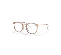 Ray-Ban Eyeglasses Woman Rb7140 Optics - Gold Frame Clear Lenses Polarized 49-20