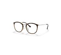 Ray-Ban Eyeglasses Woman Rb7140 Optics - Gunmetal Frame Clear Lenses 49-20
