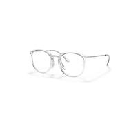 Ray-Ban Eyeglasses Woman Rb7140 Optics - Silver Frame Clear Lenses 49-20
