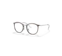 Ray-Ban Eyeglasses Woman Rb7140 Optics - Silver Frame Clear Lenses Polarized 51-20