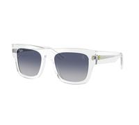 Ray - Ban Unisex RB2217M F7064L Sunglasses Acetate Transparent Blue Squared Normal Shaded