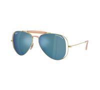 Ray-Ban Sunglasses Unisex The Outdoorsman By Dolce&gabbana - Arista Gold Frame Blue Lenses 53-14