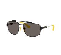Ray - Ban RB3789M F137B1 Unisex Sunglasses Metal Black Grey Squared Normal