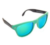 Ray-Ban FOLDING WAYFARER RB4105 6021/19 54mm Mens Sunglasses MATTE GREEN MIRROR