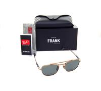 Ray-Ban Unisex Sunglass RB8258 Frank II Titanium - Frame color: Gold, Lens color: Green